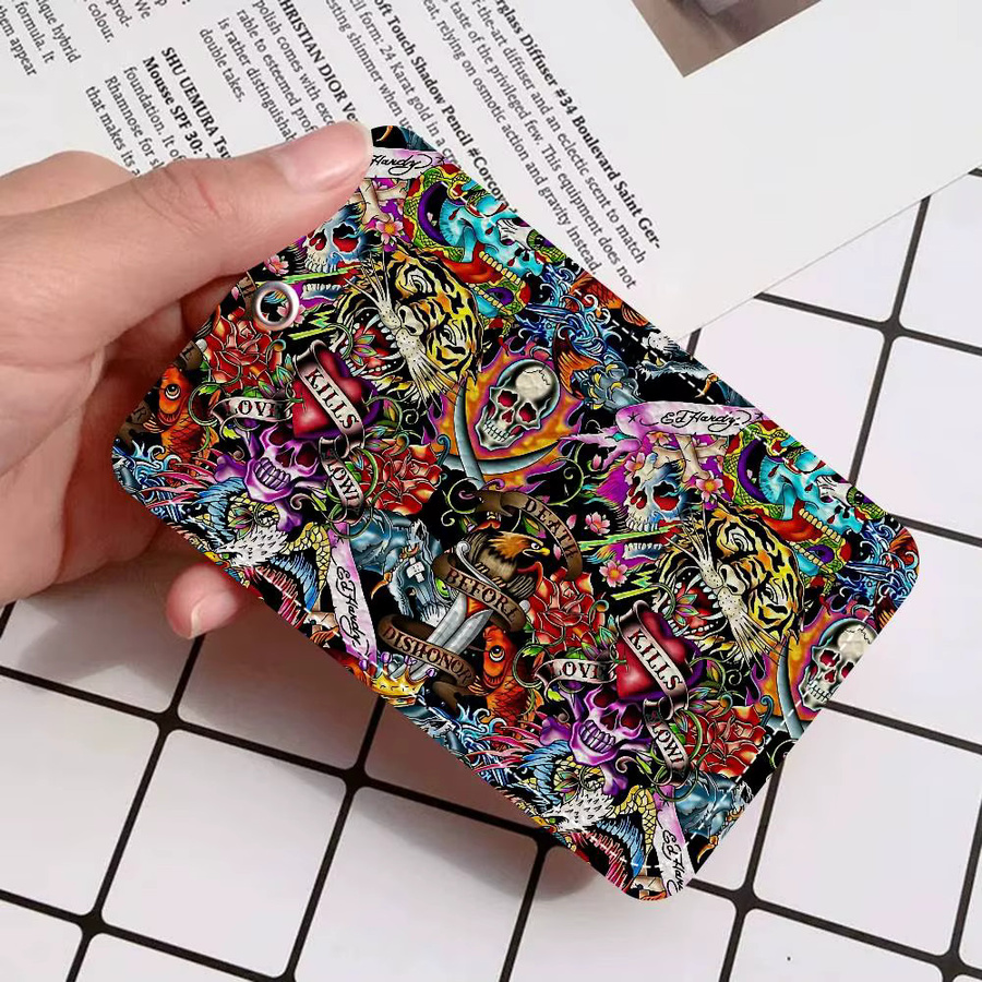 E-Ed H-Hardy Tattoo Tiger personalisierter Kartenhalter aus Kunststoff in Multicolour - Bild 4