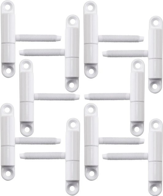 SO-TECH 10er Set Einbohrband aus Stahl in Weiß, Maße: 15 x 83 mm mit Zapfen M8 x 50 mm - Bild 1