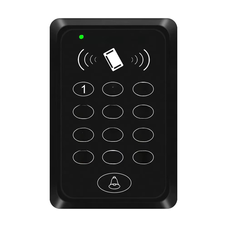 LUCKING DOOR RFID-Karten-Zugangskontrollsystem mit digitaler Tastatur in Schwarz, 125 kHz elektronisches Smart-Türschloss für Garage und Toröffner - Bild 4