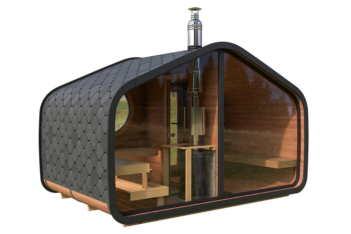 Gartensauna Everest Mini mit Vorraum B/T: 4 x 2 m - Bild 2