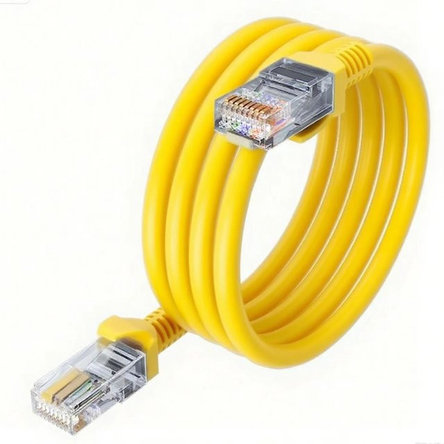 DBcable Cat6 Ethernet-Patchkabel mit RJ45-Stecker, Gelb - Bild 1