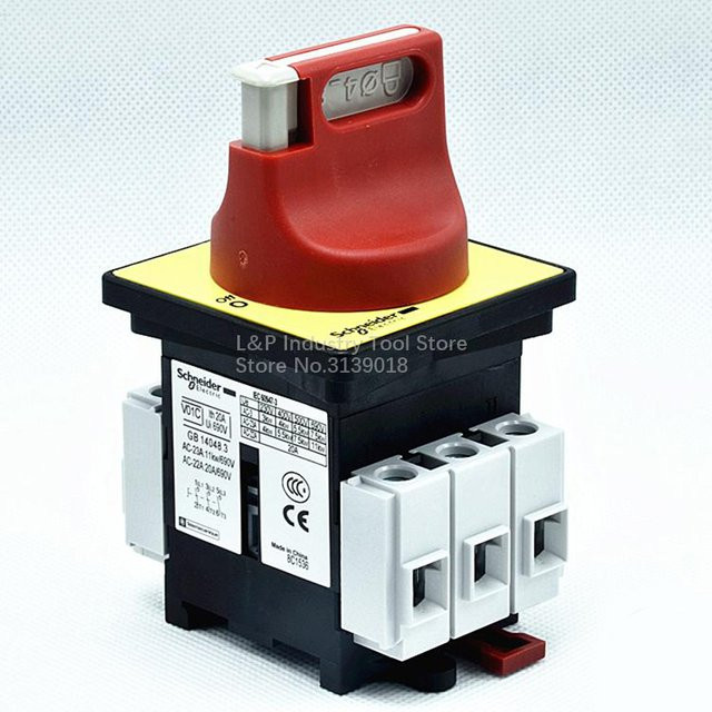 Schneider Electric Lastschalterkörper V01C mit Panel KCF1PZC Schaltertrennschalter 20A 3P - Bild 1