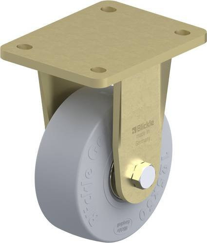 Blickle Bockrolle BS-SE 125K-SG in Schwarz-Grau mit Kunststoffrad, Durchmesser: 125 mm, Tragfähigkeit: 320 kg - Bild 1