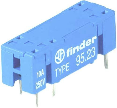 Finder 95.23.0 Relaissockel in Schwarz und Blau, B/T/H: 30,5 x 10 x 10,5 mm - Bild 1