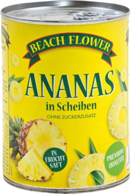 Beach Flower Ananas-Scheiben in Fruchtsaft 340 g - Bild 1