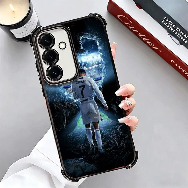 Weiche Handyhülle Fußballstar CR7 Ronaldo für Samsung Galaxy A25, A15, A35, A55, A54, A14, A13, A53, A16, A56, A36, A26, A37, A07, A27, A57 (Multicolour) - Bild 1
