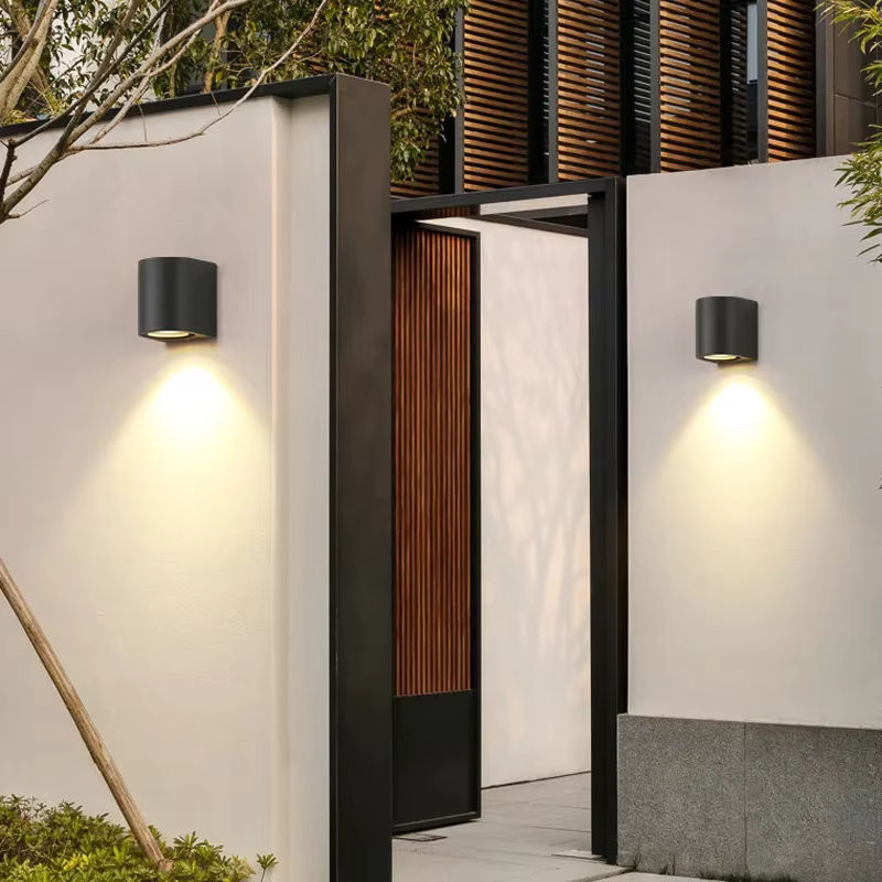 TRAZOS Moderne LED Außenwandleuchte IP65 Wasserdicht für Garten und Veranda in Schwarz oder Weiß - Bild 3