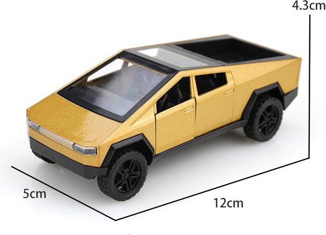 Linyi toy car Cybertruck Pullback Legierungsauto, Maßstab 1:36, ab 3 Jahren - Bild 1