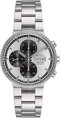 Mido Armbanduhr Commander, Automatik, Edelstahl, Weiß, Herren - Bild 1