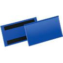 Durable Magnetische Etikettentaschen zur Kennzeichnung, Blau und Transparent, 50 Stück, Breite: 15,0 cm, Höhe: 6,7 cm - Bild 2