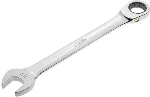 Vigour Maul-Ringratschenschlüssel in Silber, Schlüsselweite: 27 mm, Gesamtlänge: 340 mm - Bild 1