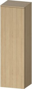 Duravit Qatego Halbhochschrank mit Glasfachböden, Farbe Ei Natur/Beige, B: 40 cm, T: 36 cm, H: 132 cm - Bild 1
