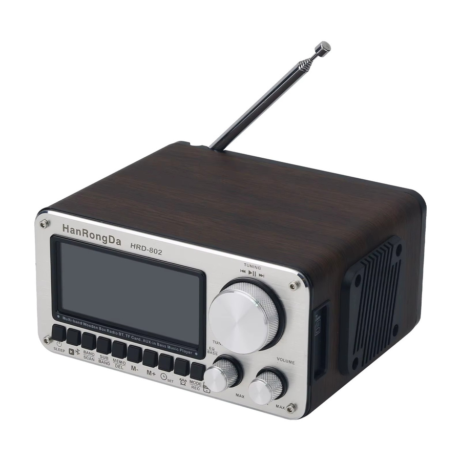 TZT Retro Smart Holzradio HRD-802 mit Bluetooth 5.2 und Dual-Lautsprecher in Braun - Bild 2