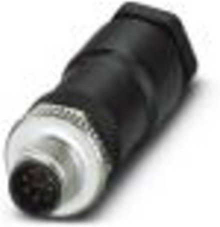 Phoenix Contact 1410666 Sensor-Aktor-Steckverbinder M12 unkonfektioniert, 8 Polzahl, schwarz - Bild 1