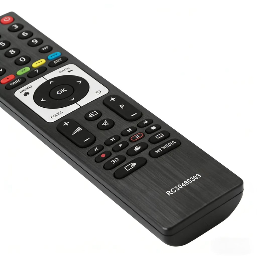 Grundig Ersatzfernbedienung RC330480303 in Schwarz für TS3187R-2 3D-Fernseher - Bild 2