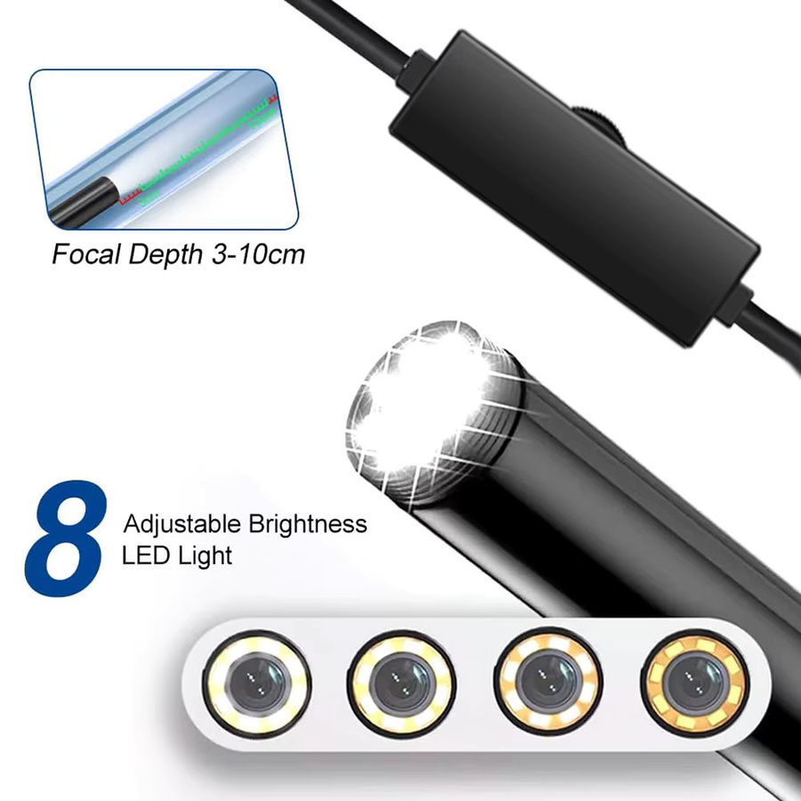 JCWHCAM USB-C Endoskop Kamera mit 1080P 2MP Auflösung für Android und iOS in Schwarz - Bild 4