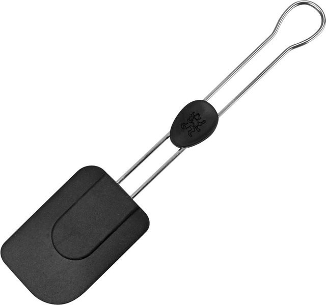 Stanley Rogers Teigschaber aus Silikon und Edelstahl in Schwarz und Silber, Länge: 26 cm - Bild 1