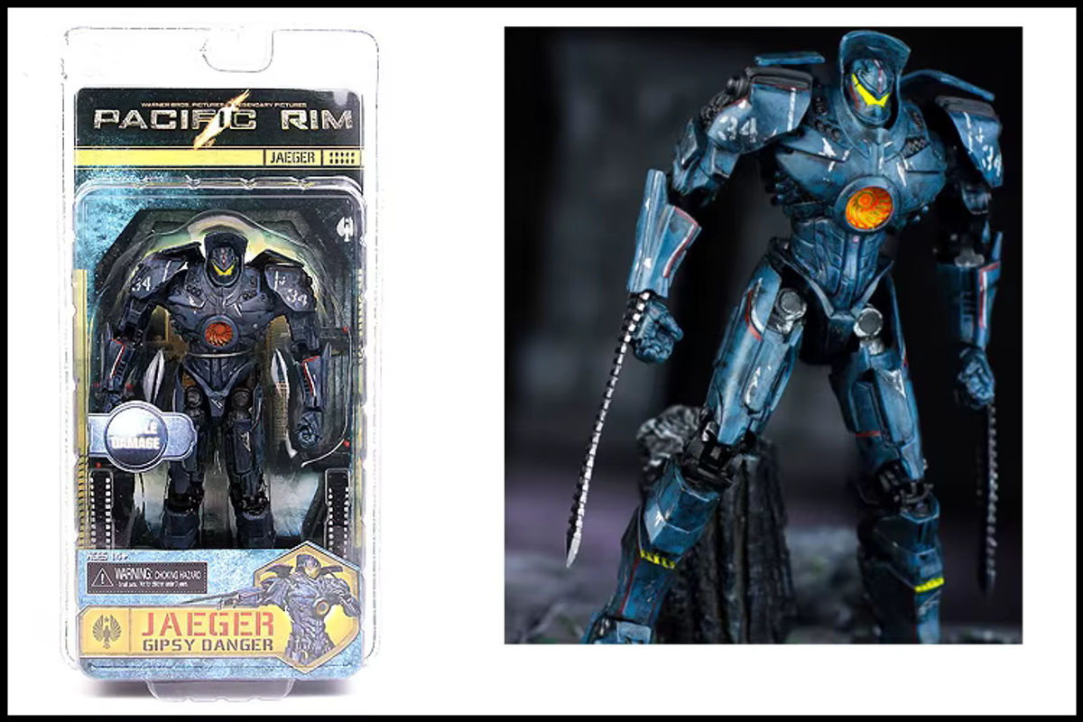 Bandai Pacific Rim Actionfigur Red Tramp Mecha Modellspielzeug in Rot, 7 Zoll - Bild 4