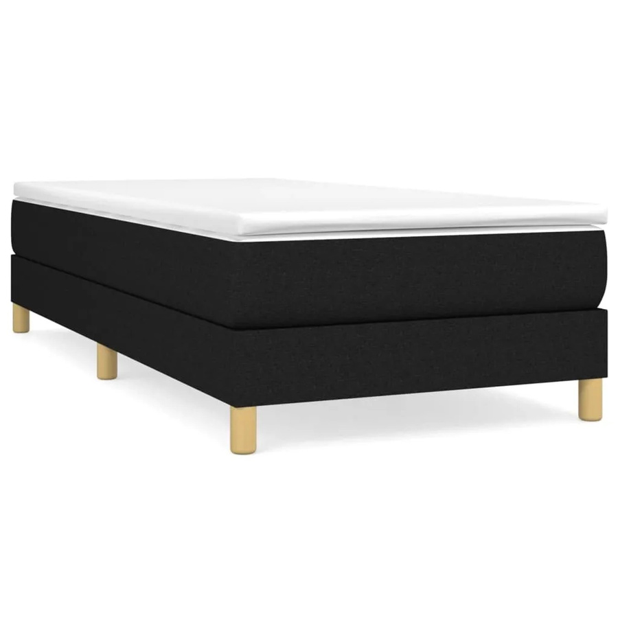 vidaXL Boxspringbett in Schwarz aus Stoff mit B/T/H: 90 x 190 x 25 cm - Bild 2