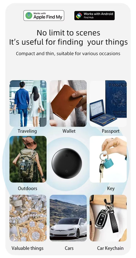 Leapii Bluetooth Smart Tracker Key Finder in Schwarz für iOS und Android kompatibel mit Google Find My Device App - Bild 4